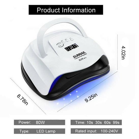 48 watt led curing shellac nail lamp