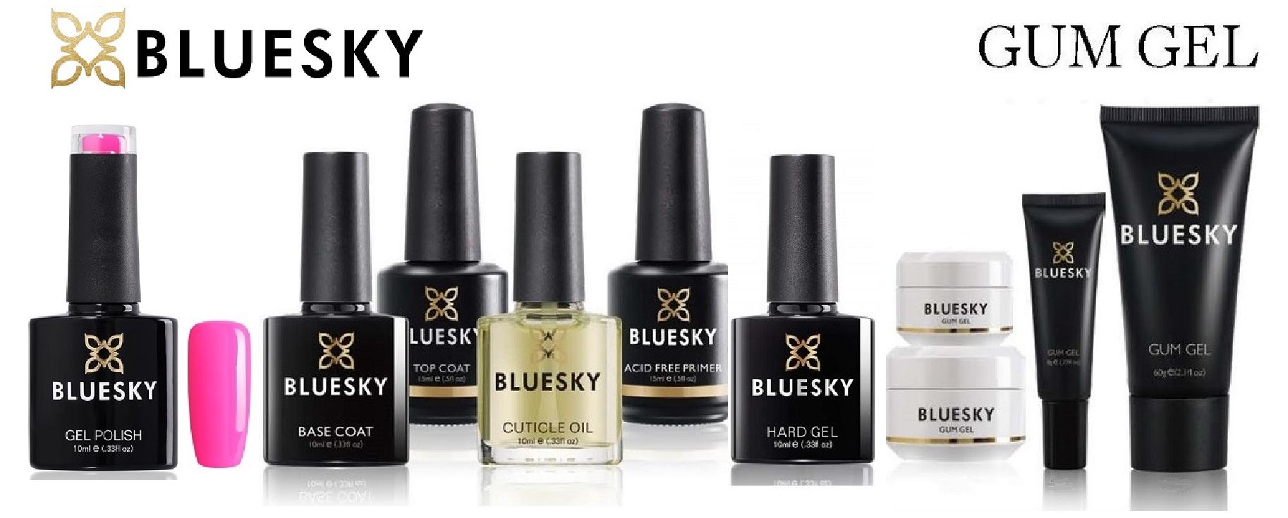bLUESKY tOP AND BASE COAT BASICS ESSENTIALS HARD GEL GUM GEL