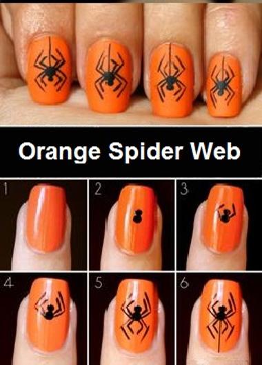 halloween nail art design