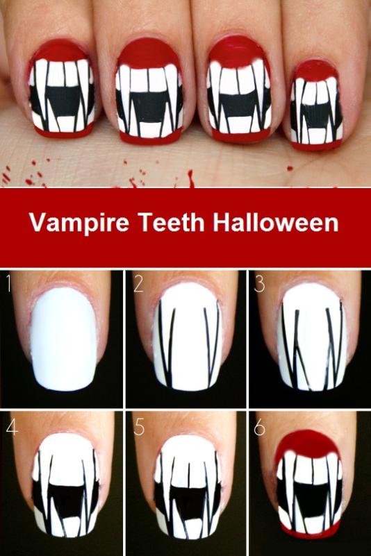 halloween nail art
